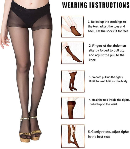 Opaque Summer wear pantyhouse with shocks for girls and women