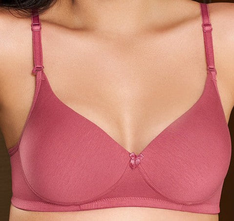 Soft padded seamless cup removable strap back closure daily use bra for girls and women