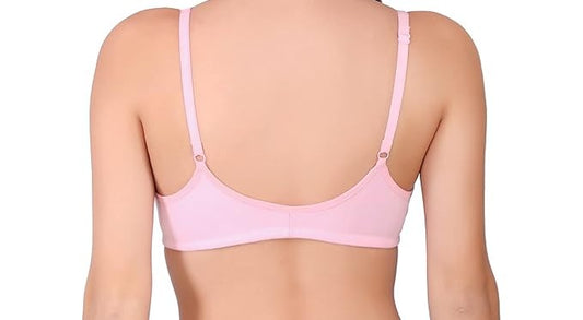 Front open non padded wirefree daily wear seamless cup bra for girls and women