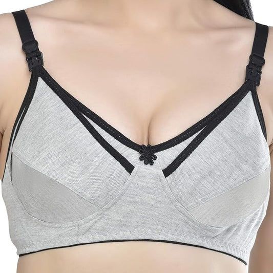 Maternity wear non padded wirefree daily wear bra for girls and women