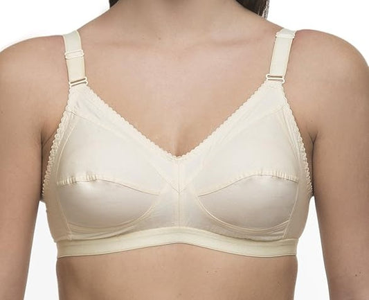 B Cup Daily wear cotton fabric double cloth skin bra for girls and women