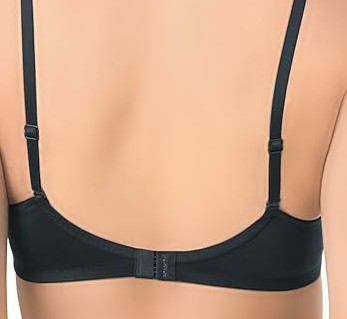 Soft padded daily use wirefree removable straps back closure bra for girls and women