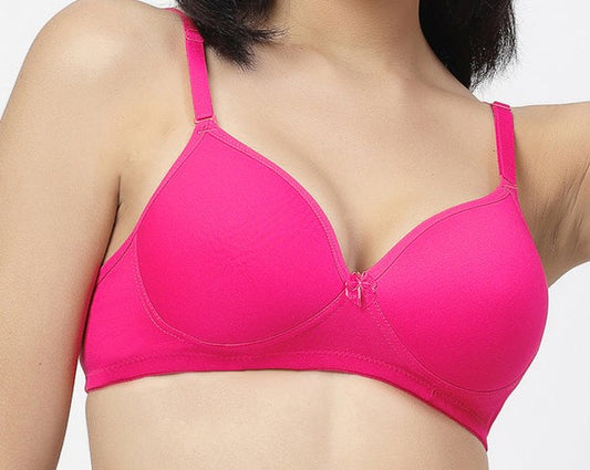SEAMLESS MOULD CUP (PADDED) BRA WITH REMOVABLE STRAPS, WIREFREE, EVERYDAY USE