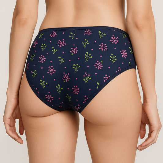 Printed Panty for girls & women Low raise cotton based