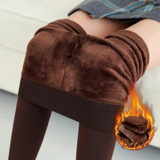 Brown  Warm Pantyhose with shocks for girls and women