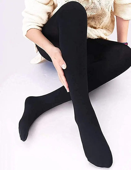 Warm Black Pantyhose for girls and women with shocks