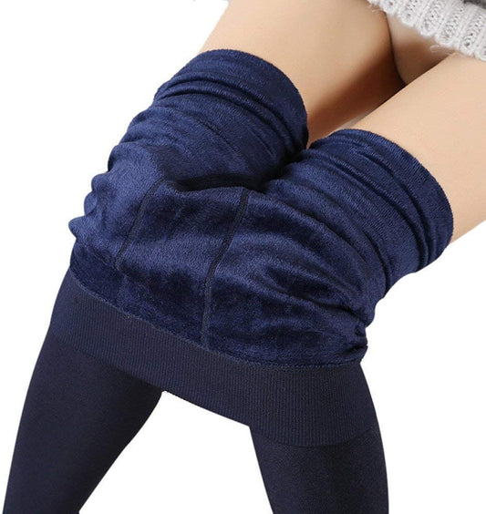 Warm Blue pantyhose with shocks full comfortable