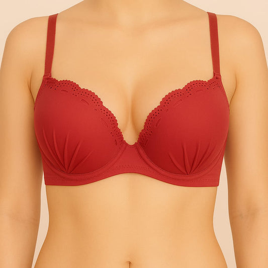 Fancy Bridal Soft cup , Double Padded back closure bra for girls and women
