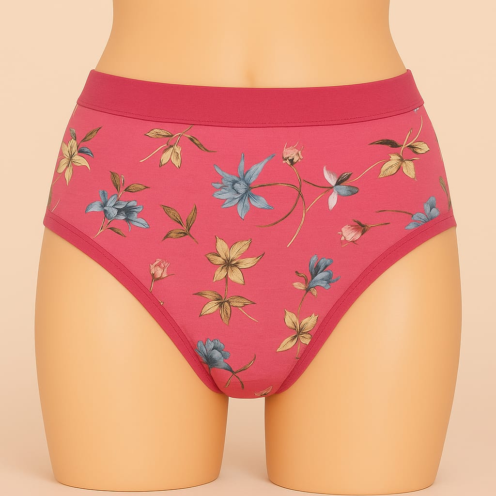 High Raise Printed panty full stretch full comfortable