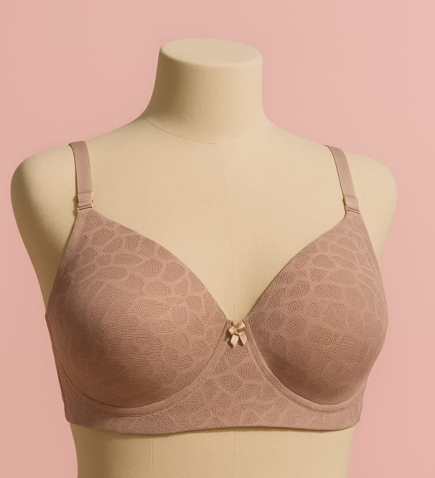 Soft padded seamless cup wirefree daily wear bra for girls and women