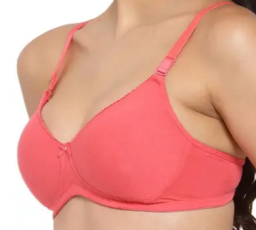 Padded wirefree removable straps back closure bra for girls and women