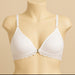 Front open mould cup white bra back side net, fancy bridal bra for girls and women