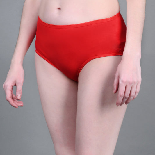 Mid Raise streachable comfort fit cotton based panty for girls and women