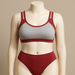 Sports lingerie with sports bra and plain panty for girls and women