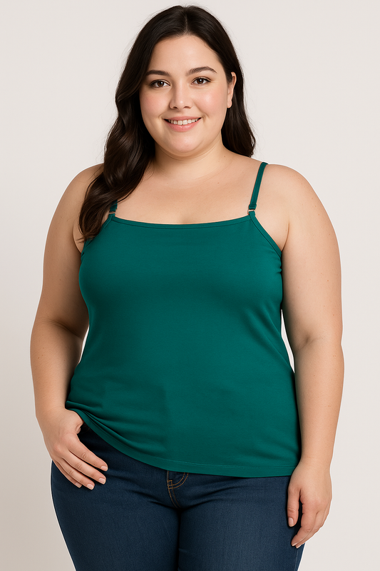 Casual  green Tank Top for Women - Perfect for Everyday Wear  .