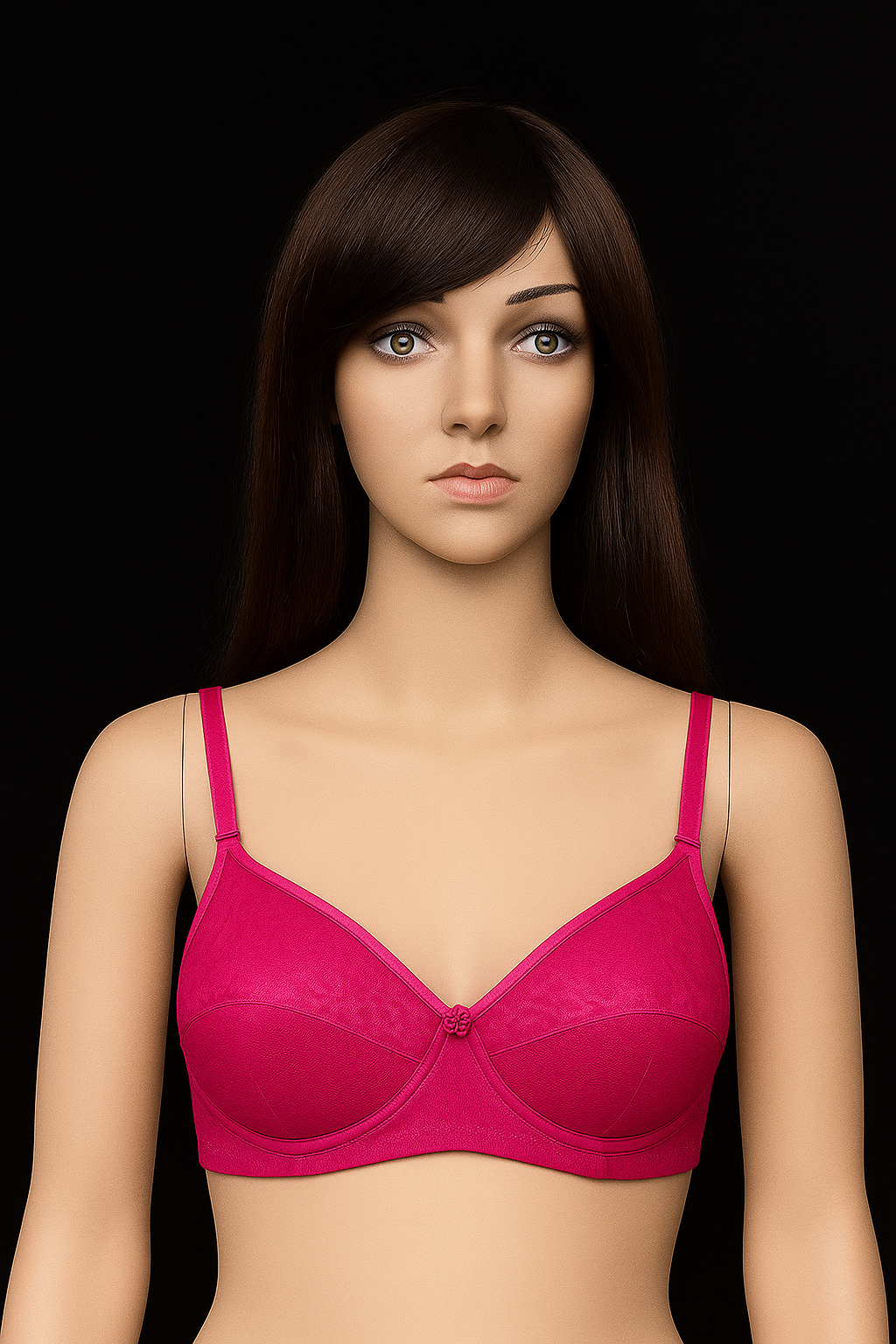 B Cup Foam Net bra wirefree back closure comfort fir for girls and women