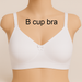 Seamless cup daily wear double cloth white bra for girl and women non padded wirefree