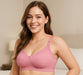 D cup daily use bra non padded wirefree back closure wide strap full comfortable good quality for girls and women