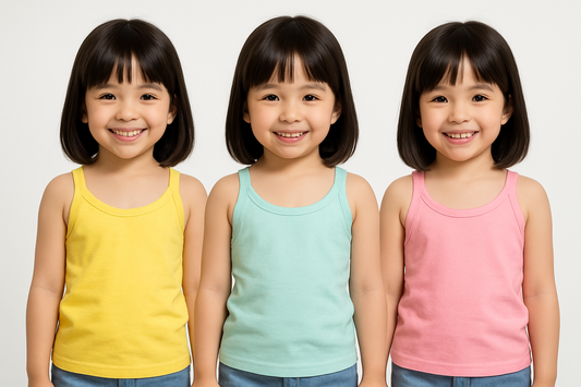 Summer wear multicolour Vest/Inner combo of 3 for girl child