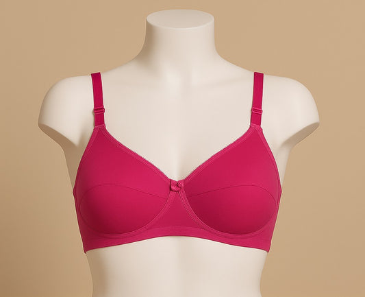 Daily wear foam bra wirefree back closure B Cup for girls and women