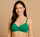 B cup daily wear foam bra wirefree back closure for girls and women 