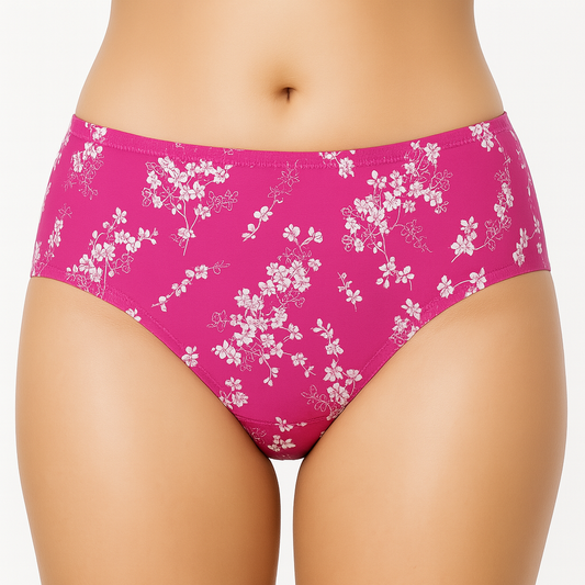 Daily use seamless printed panty hight raise S-2XL for girls and women