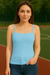Casual Sky blue Tank Top for Women - Perfect for Everyday Wear