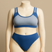 Sports lingerie with non padded wirefree daily wear pull on bra with plain panty set for girls and women