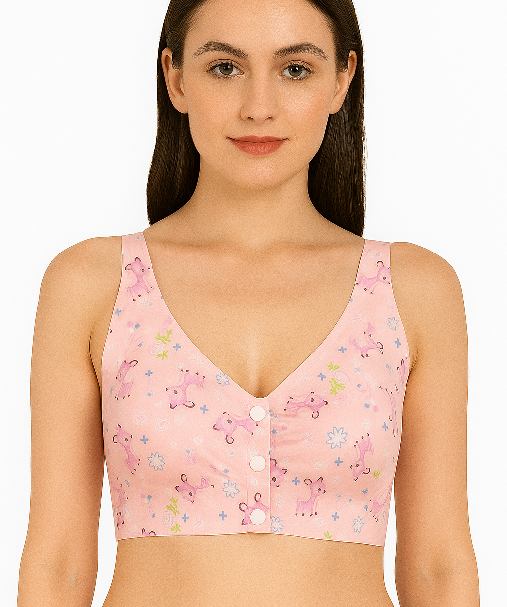 Seamless Sports/yoga /gym wear bralette/blouse soft removable padded wirefree front open full stretch full comfortable for girls and women