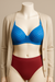 Lingerie set a th seamless soft padded wirefree bra with plain maroon panty for girls and women