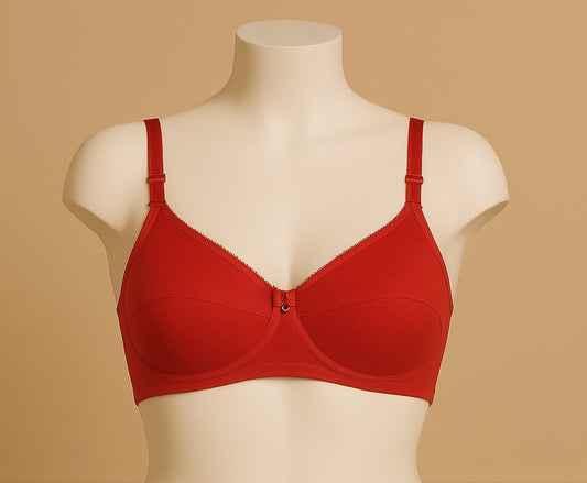 B cup daily wear foam bra wirefree back closure for girls and women&nbsp;