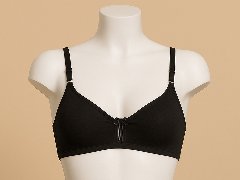Seamless B cup non padded wirefree daily wear with net bra for girls and women