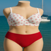 Lingerie set with white seamless soft padded wirefree bra back closure and full net panty for girls and women