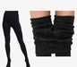 Black warm pantyhouse with shocks for girls and women