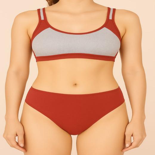 Sports Lingerie set for girls and women non padded wirefree