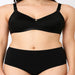 Lingerie set daily use foam bra with cotton plain panty for girls and women
